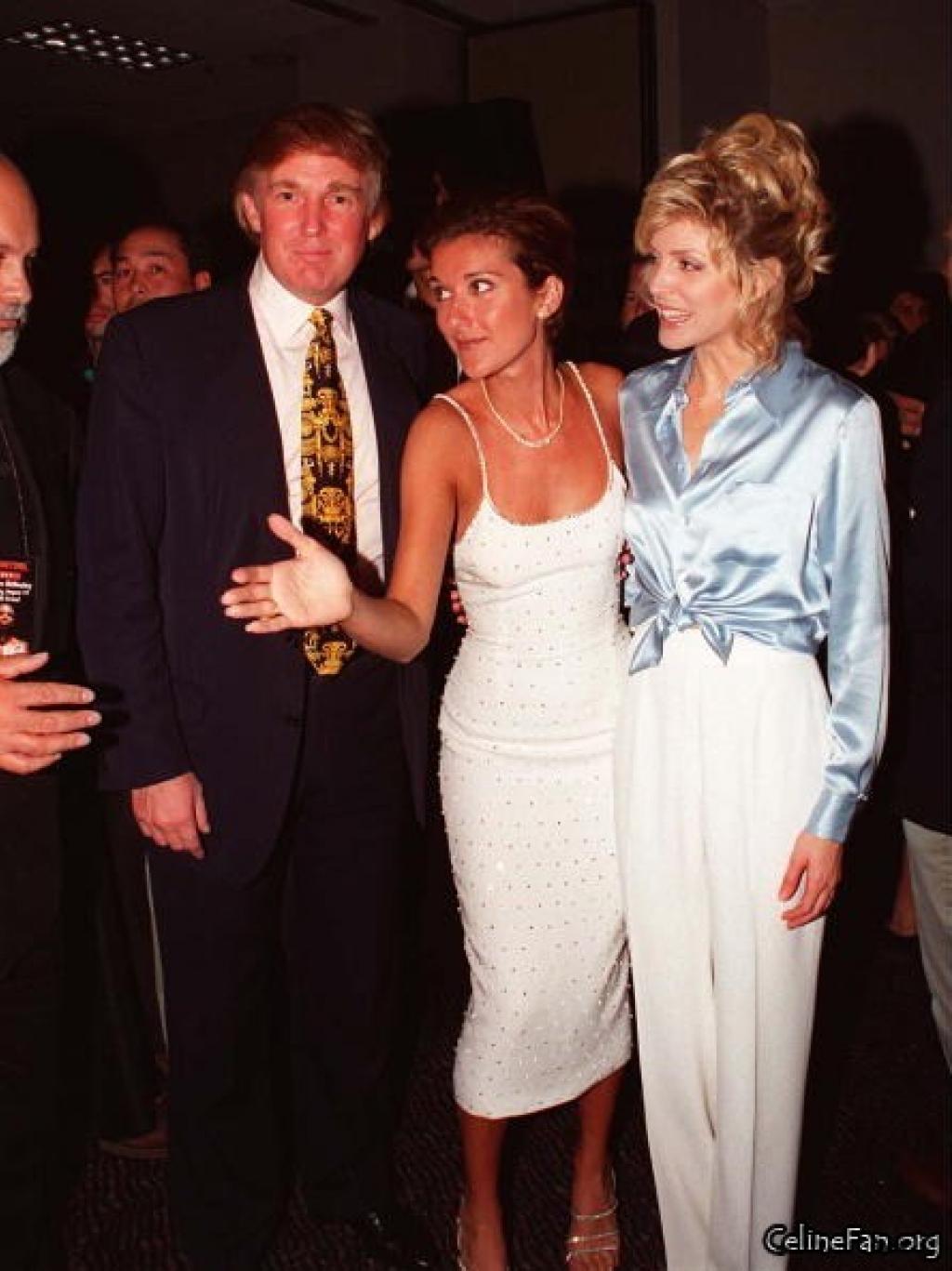 Une ancienne photo de Céline Dion et Donald Trump crée la polémique sur la toile...(Photo-vidéo)